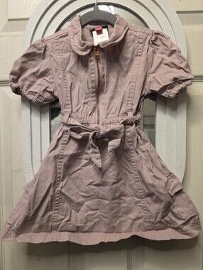 Vince Camuto Girls' Pink Short Sleeve Belted Dress